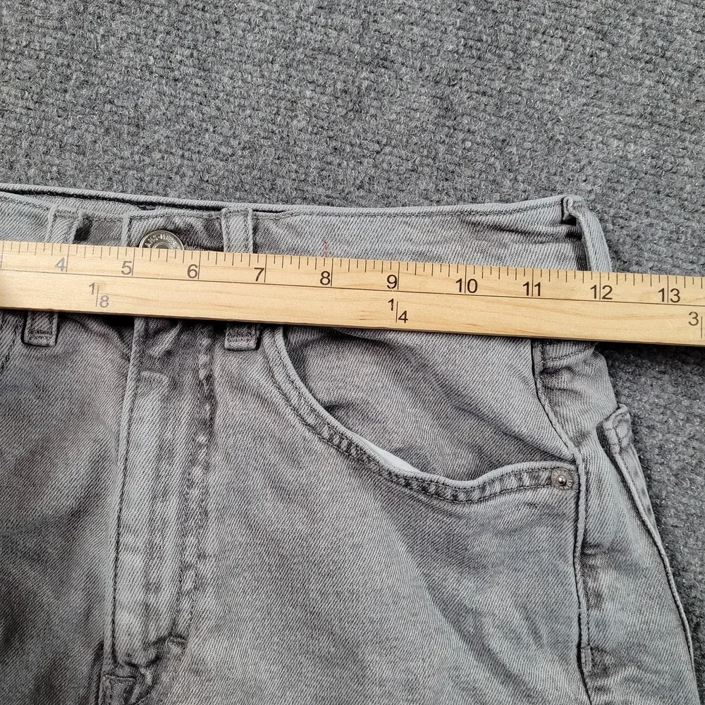 Vintage Tommy Jeans Mom Denim Shorts Womens 25 Gray Cutoff‎ Frayed Hem High Rise
